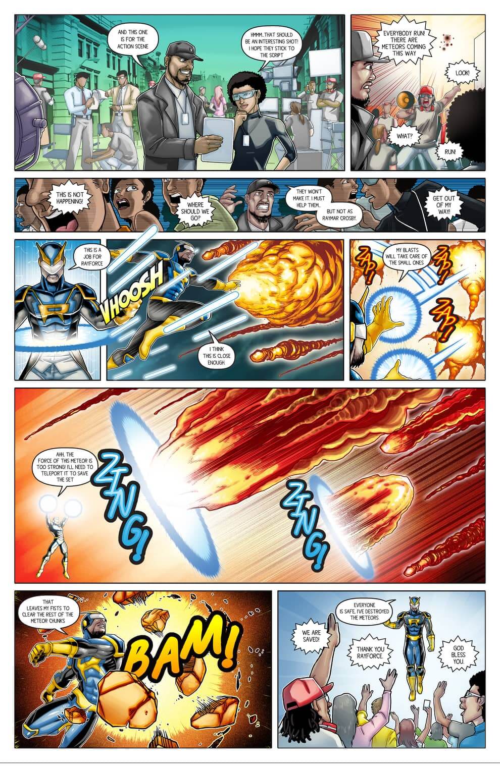 Raymar superhero comic book