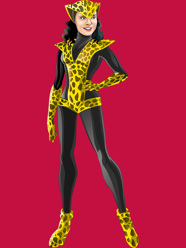 An image representing the Barbara custom superhero avatar