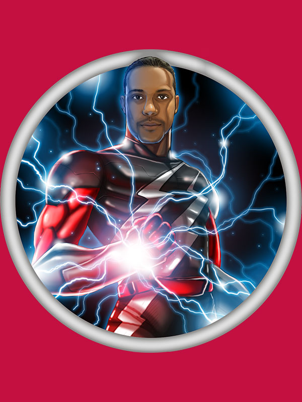 An image representing the William custom superhero avatar