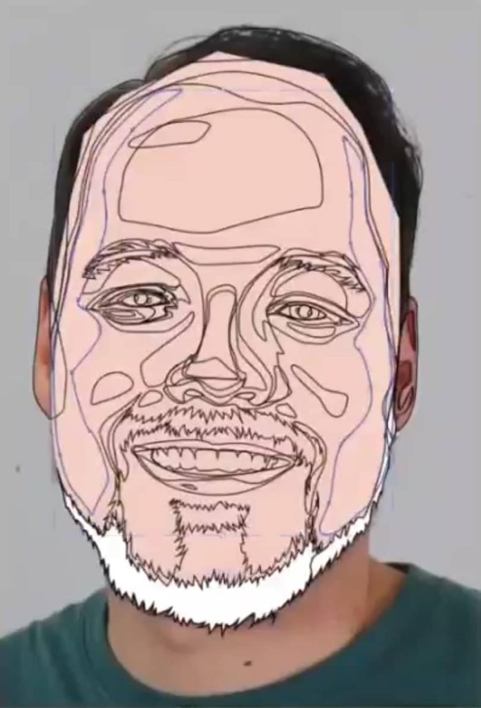 An image representing Vector Face tracing technique.